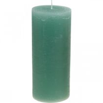 Sloupové svíčky barevné zelené 85×200mm 2ks