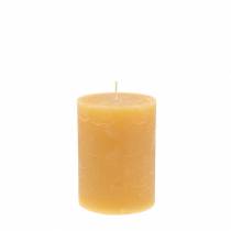 položky Barevné svíčky medové barvy 60×80mm 4ks