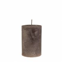 položky Jednobarevné svíčky měděná metalíza 60×80mm 4 ks