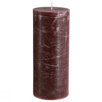 položky Svíčky Burgundské sloupové svíčky jednobarevné 85x200mm 2 ks