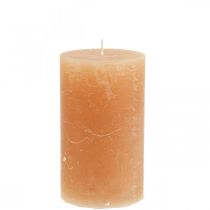 položky Jednobarevné svíčky Orange Peach sloupové svíčky 70×120mm 4ks