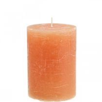 položky Jednobarevné svíčky Orange Peach sloupové svíčky 85×120mm 2ks