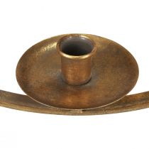 položky Svícen na zavěšení kovová dekorace zlatá vintage Ø38/V48cm
