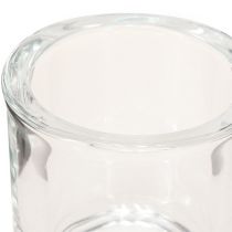 položky Svíčka Skleněný hrnec Mini skleněné vědro čiré Ø6,5cm V6cm 6ks