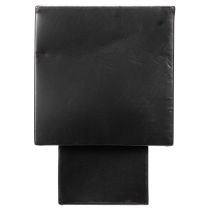 položky Černý krychlový květináč s podstavcem, moderní, 22 cm