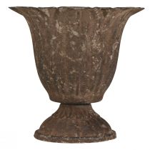 položky Svícen trofejní starožitný tyčový svícen kovový Ø10cm V9,5cm