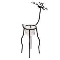 položky Svícen s motivem soba a skleničkou na čajovou svíčku, 28 cm