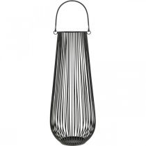 položky Svícen černá dekorativní lucerna s rukojetí Ø22cm V52cm