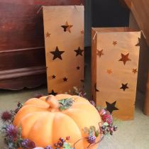 položky Vánoční svícny, rustikální povrchová úprava, výška 40/50 cm, sada 2 kusů