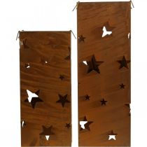 položky Svícen Vánoční ozdoba patina H40/50cm sada 2 ks