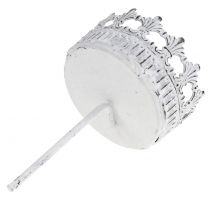 položky Svícen bílý antický Ø7cm V12cm 4ks