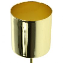 položky Svícen na kuželové svíčky zlatý Ø3,5cm V4cm 4ks