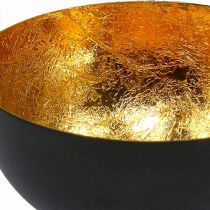Dekorace na stůl vánoční mísa černá zlatá Ø10cm V5cm