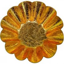 položky Držák na čajové svíčky vánoční dekorace pekáč černo-zlatý Ø12cm 2 ks