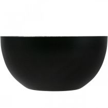 položky Svícen černá stříbrná vánoční dekorace Ø13cm V6,5cm