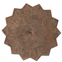 položky Svícen k nalepení Ø11cm V8cm rezavý efekt 4ks