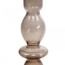 Svícen skleněný svícen svícen tyčový 18,5cm 2ks