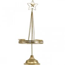 položky Svícen Pillar Candle Star Gold Ø23cm H49,5cm