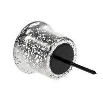 položky Svícen na čajovou svíčku stříbrný Ø6cm V10cm 2ks