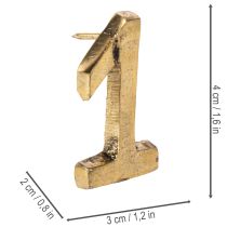 položky Adventní špendlíky na svíčky, čísla 1 až 4, sada 4 kusů, 4 cm, 4 kusy