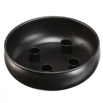 položky Miska na svíčku černý tyčový svícen s magnety Ø20cm