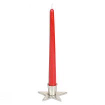 položky Svícen stříbrný tyčový svícen hvězda 8x8x4,5cm 4ks