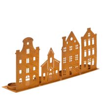 položky Svícen vánoční světýlka Dekorace Domky Rez 52×12cm