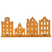 položky Svícen vánoční světýlka Dekorace Domky Rez 52×12cm