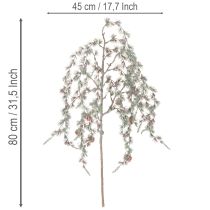 položky Umělá borovicová větev se šiškami, dekorativní borovicová větev, umělá, 80 cm, 3 kusy