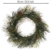 položky Věnec z umělých borovicových větví s kužely 60 cm