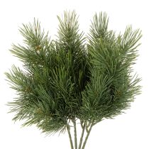 položky Umělá borovicová větvička pro zimní dekorace, 40 cm, 4 kusy