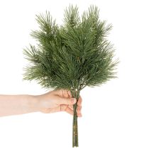 položky Umělá borovicová větvička pro zimní dekorace, 40 cm, 4 kusy