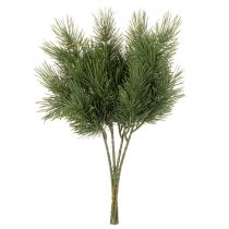 položky Umělá borovicová větvička pro zimní dekorace, 40 cm, 4 kusy