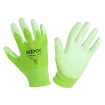 Zahradní rukavice Kixx vel. 7 světle zelené, limetkové