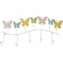 položky Jarní dekorace, háček s motýlky, kovová dekorace, ozdobná skříň 36cm
