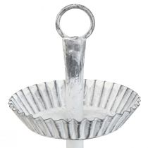 položky Stojan na dort Shabby Chic kovový bílý 2 patra Ø16,5cm