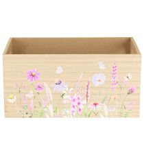 položky Malá dřevěná krabička dřevěná krabička květiny motýl 30x18cm