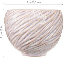 položky Malé keramické misky v růžovém spirálovém dekoru Ø9cm 4ks