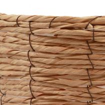 položky Koš s rukojetí košík na rostliny dárkový koš umělý 31×23×36cm