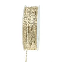 Krémová šňůra 2mm 50m