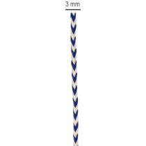 položky Pruhovaná dárková stuha/šňůra pro kreativní dekoraci, tloušťka 3 mm, délka 20 m