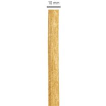 položky Hnědá dárková stuha, stočená stuha, udržitelné tvořivé potřeby, 10 mm x 100 cm