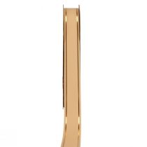 Curlingová stuha dárková stuha meruňkově zlatá hrana 19mm 100m
