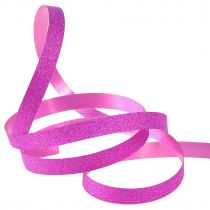 položky Dárková stuha s Glitter Magnetico Metallic Pink 10mm 100m