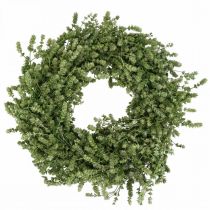 položky Vánoční věnec zelený sušený květ věnec lněný bylinkový Ø34cm