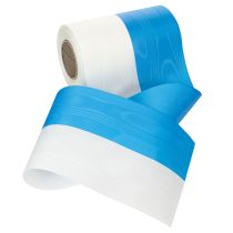 položky Věncové stuhy moaré modré a bílé, 150 mm