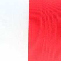 položky Stuhy do věnců moaré bílo-červené 125 mm