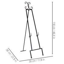 položky Dekorativní držák na věnec se stabilní základnou, ideální jako všestranný doplněk, 118 cm