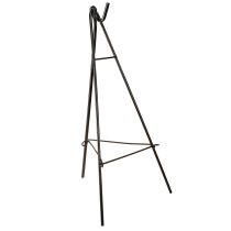 položky Stojací věnec s hákem, černý kovový stojan, výška 56 cm