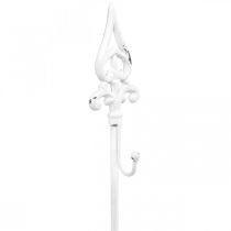 Držák na věnec White Shabby Chic Stojan na věnec 1 háček H76cm